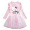 Vestido HELLO KITTY Dibujos animados, bonitos para niñas