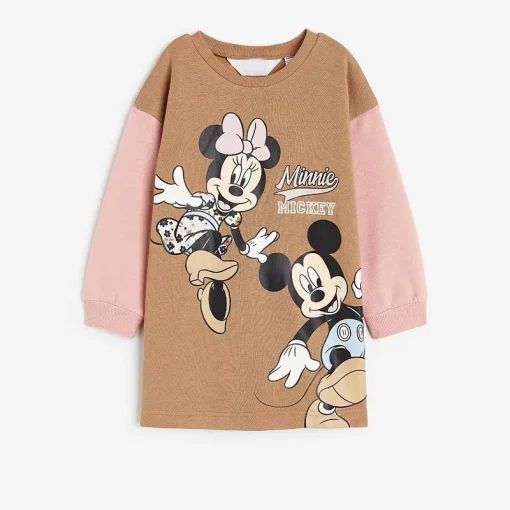 Vestido Minnie de dibujos animados de Disney para niñas