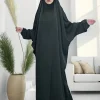 Vestido abaya musulmán holgado con mangas murciélago árabes tradicionales para mujer