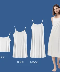 Vestido camisón sin costuras de seda helada para mujer