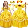 Vestido de Bella infantil, disfraz de Cenicienta, cosplay