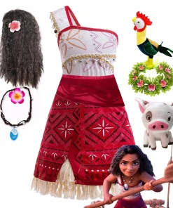 Vestido de Moana Niña Princesa Halloween