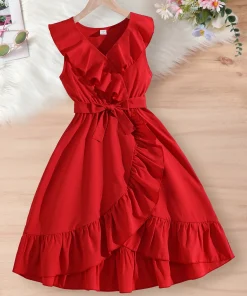 Vestido de niña verano nuevo estilo L y XL mariposas