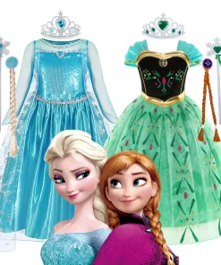 Vestido de princesa Elsa Anna de Disney