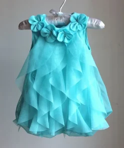 Vestido de verano de gasa sin mangas para niñas