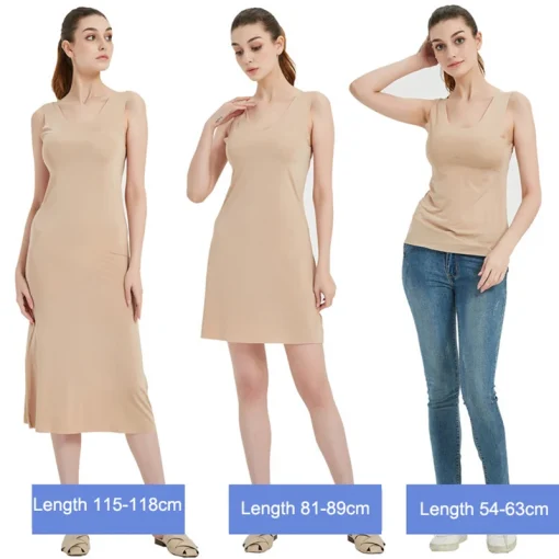 Vestidos camisones tallas grandes de M-5XL para mujer, verano seda hielo sin costuras, fina, sin mangas, ropa interior