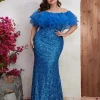 Vestidos de fiesta de boda para mujeres de talla grande