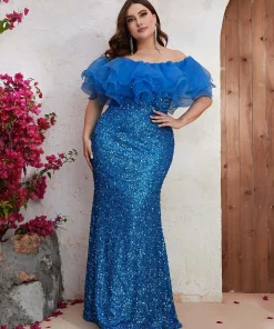 Vestidos de fiesta de boda para mujeres de talla grande