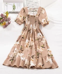 Vestidos de gasa de primavera verano