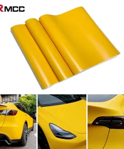 Vinilo mate para envolver y decorar coches, amarillo