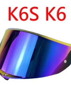 Visera de casco K6S, protección solar, lentes