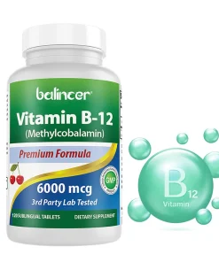 Vitamina B12 6000MG, Suplemento de Metilcobalamina