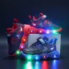 Zapatillas LED Casual de Disney Spiderman para Niño