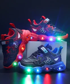 Zapatillas LED Casual de Disney Spiderman para Niño