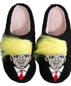 Zapatillas Trump de Peluche Cerrada Punta Caliente