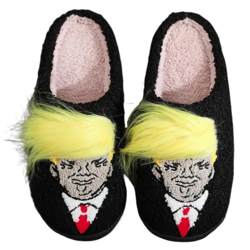 Zapatillas Trump de Peluche Cerrada Punta Caliente