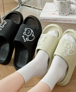 Zapatillas antideslizantes baño sandalias pantuflas