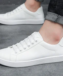 Zapatillas blancas de moda primavera hombre estilo coreano