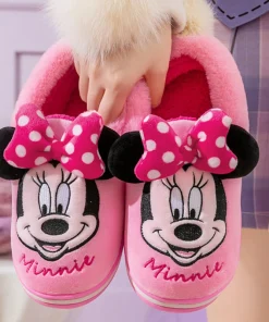 Zapatillas cálidas algodón Disney niños Mickey Mouse