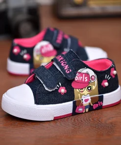 Zapatillas de lona para niños, cuatro estaciones de moda