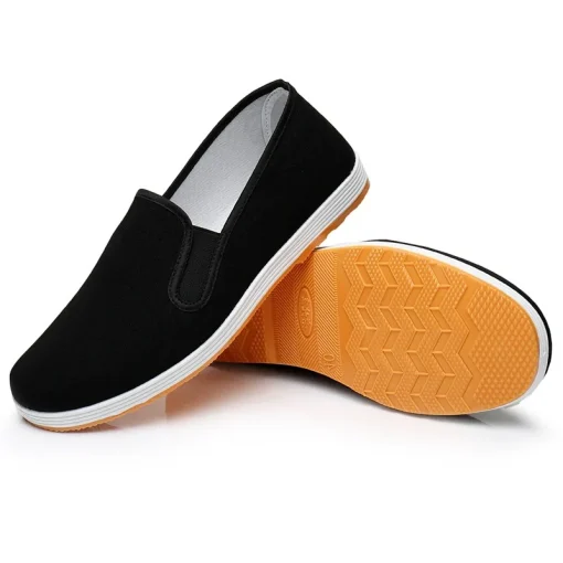 Zapatillas de tela de algodón de Kung Fu chino tradicional para hombres