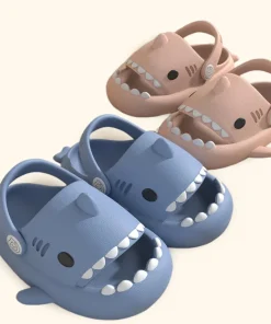 Zapatillas de tiburón de dibujos animados suela suave