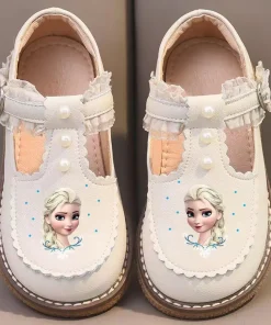 Zapatos casuales de cuero para niños Disney Princess