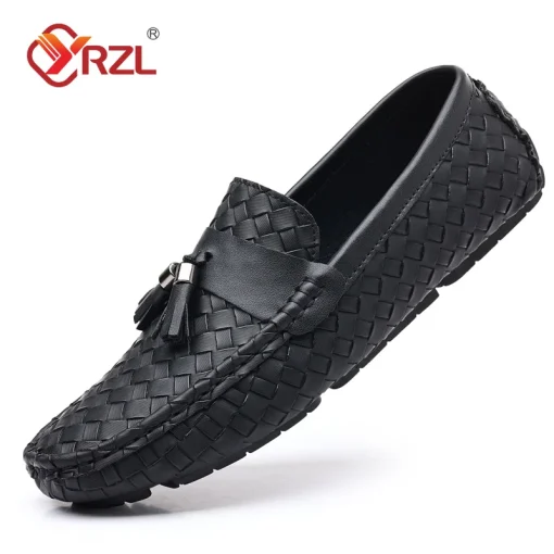 Zapatos casuales de lujo negro para hombre YRZL