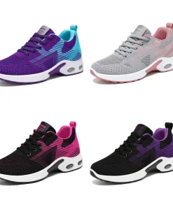 Zapatos casuales para mujer, zapatillas de malla transpirable