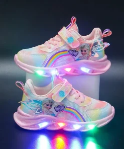 Zapatos casuales para niñas de Disney con luces LED