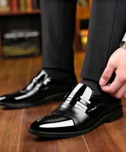 Zapatos de cuero formales de hombre, elegantes y versátiles