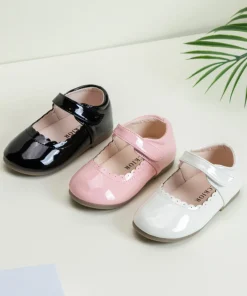 Zapatos de piel para bebé niña nuevos de primavera