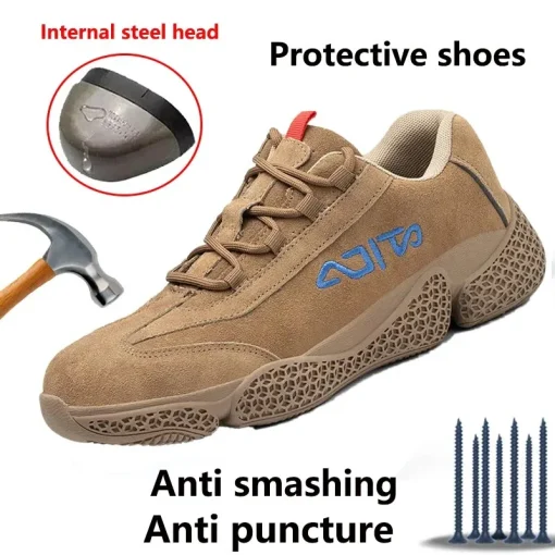 Zapatos de seguridad transpirables antipinchazos