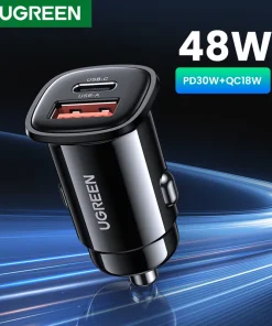 【NUEVO】UGREEN USB Cargador de coche 30W